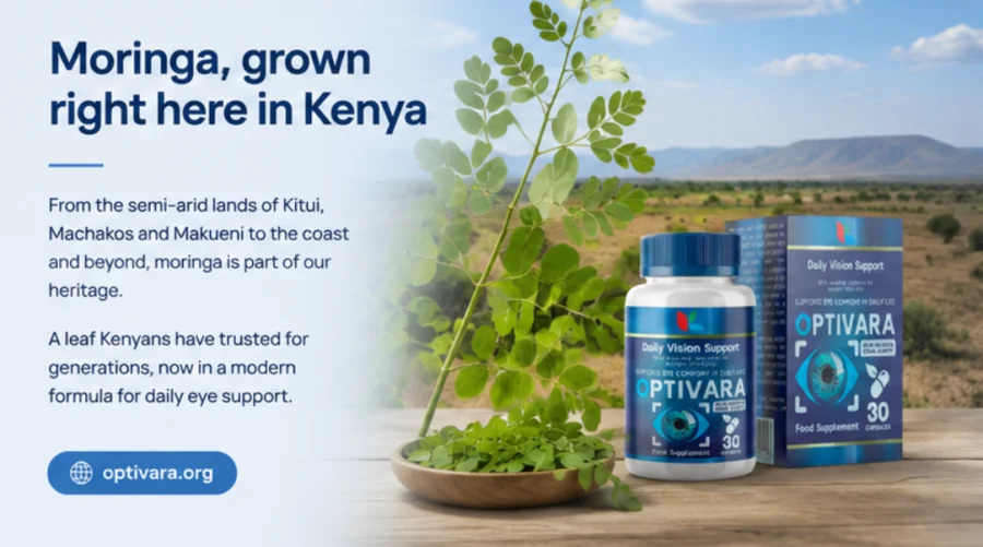 Moringa leaf, grown in Kenya, one of the nutrients in {{OFFER_NAME}}